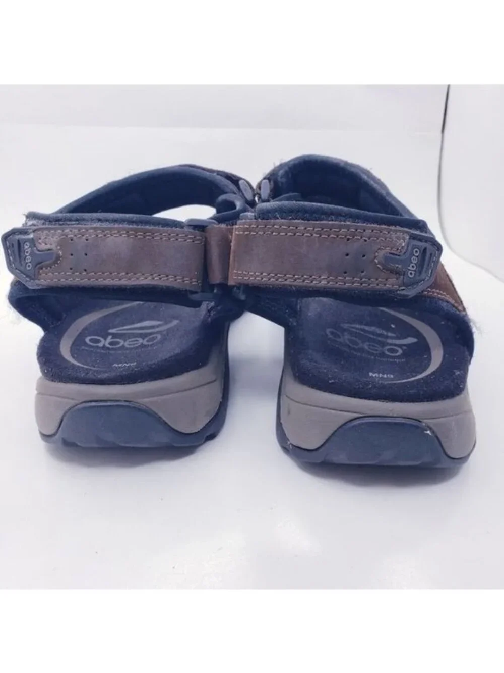 Abeo Davenport Biosystem Brown Trail Hiking Comfort Sandals Men's Size 9